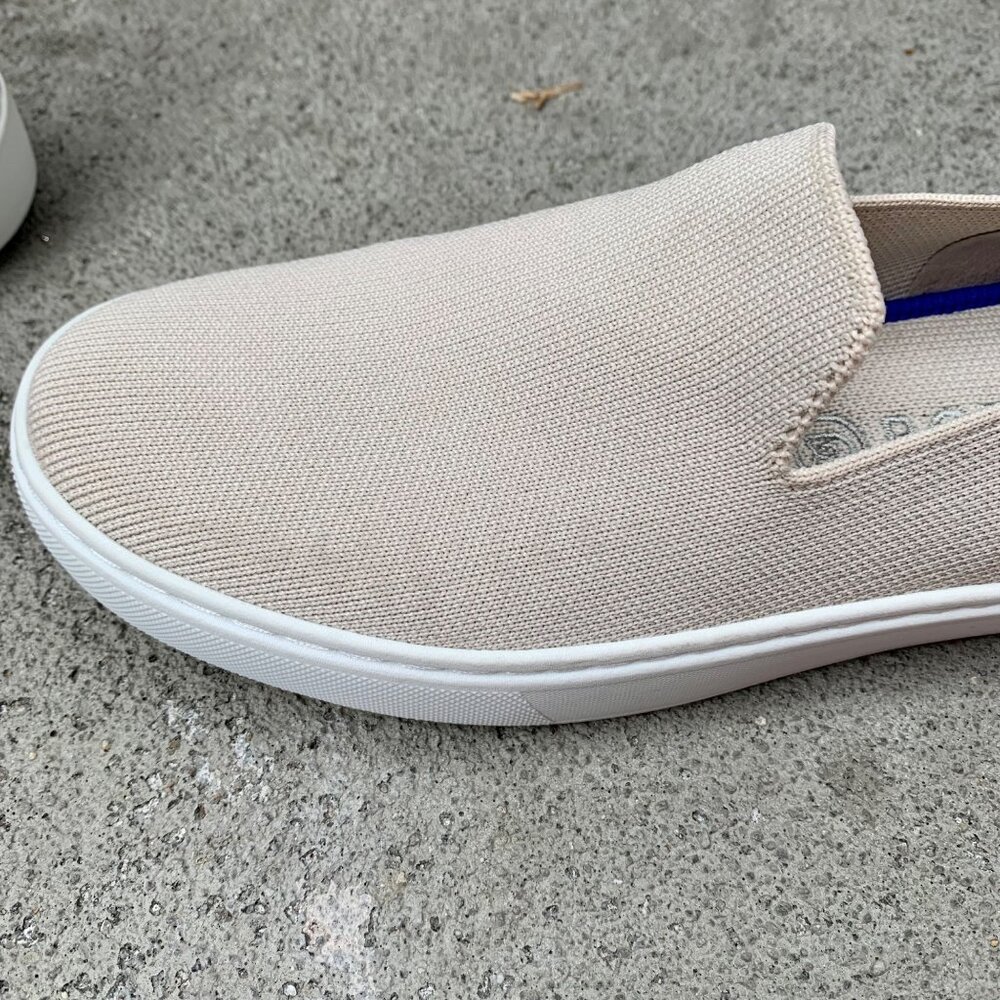 ROTHY'S Sand Original Slip On Sneaker Womens 6.5 37 Shoes Rothys Fabric Flat Tan - Picture 5 of 12